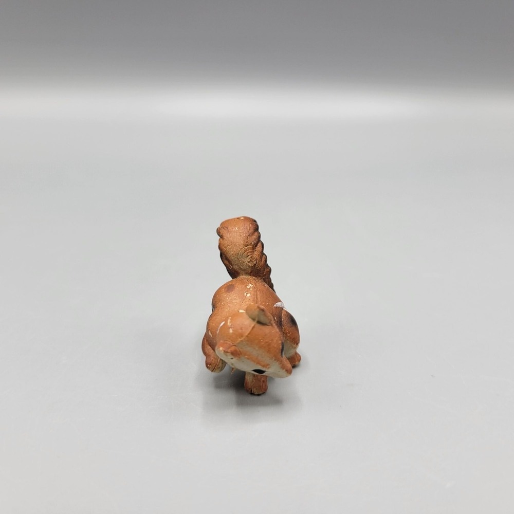Vintage Brown Ceramic Squirrel Figurine Miniature Animal Decor Collectible 1" - Picture 3 of 9